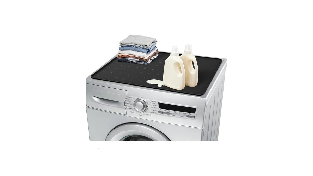 Wzgusxn Washer Dryer Countertop 26"x18" – Silicone Topper Mat For