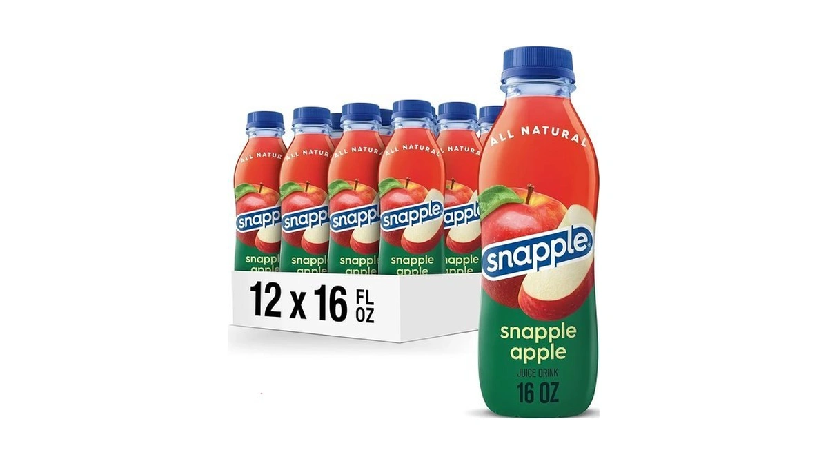 Snapple Apple Juice Drink, 16 Fl Oz Recycled Plastic Bottle,