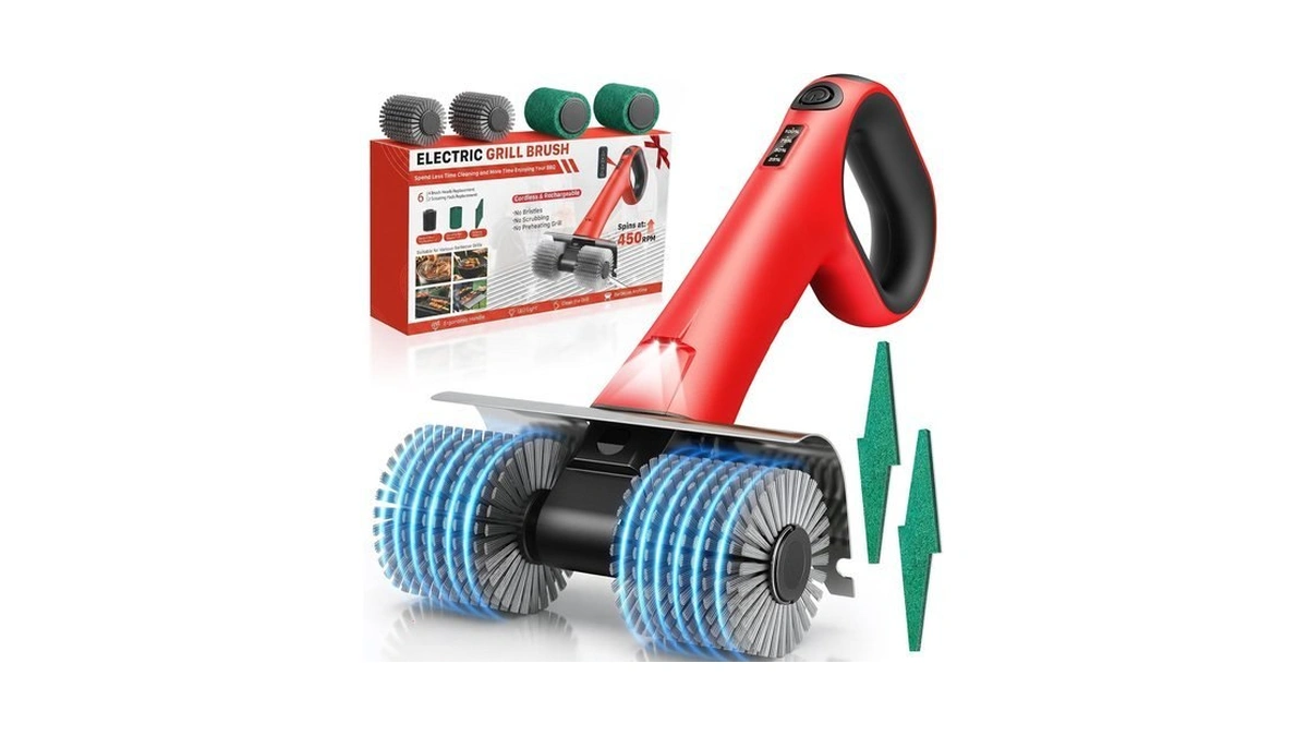 Neatlt Electric Grill Brush For Outdoor Grill, Cordless Bbq Grill