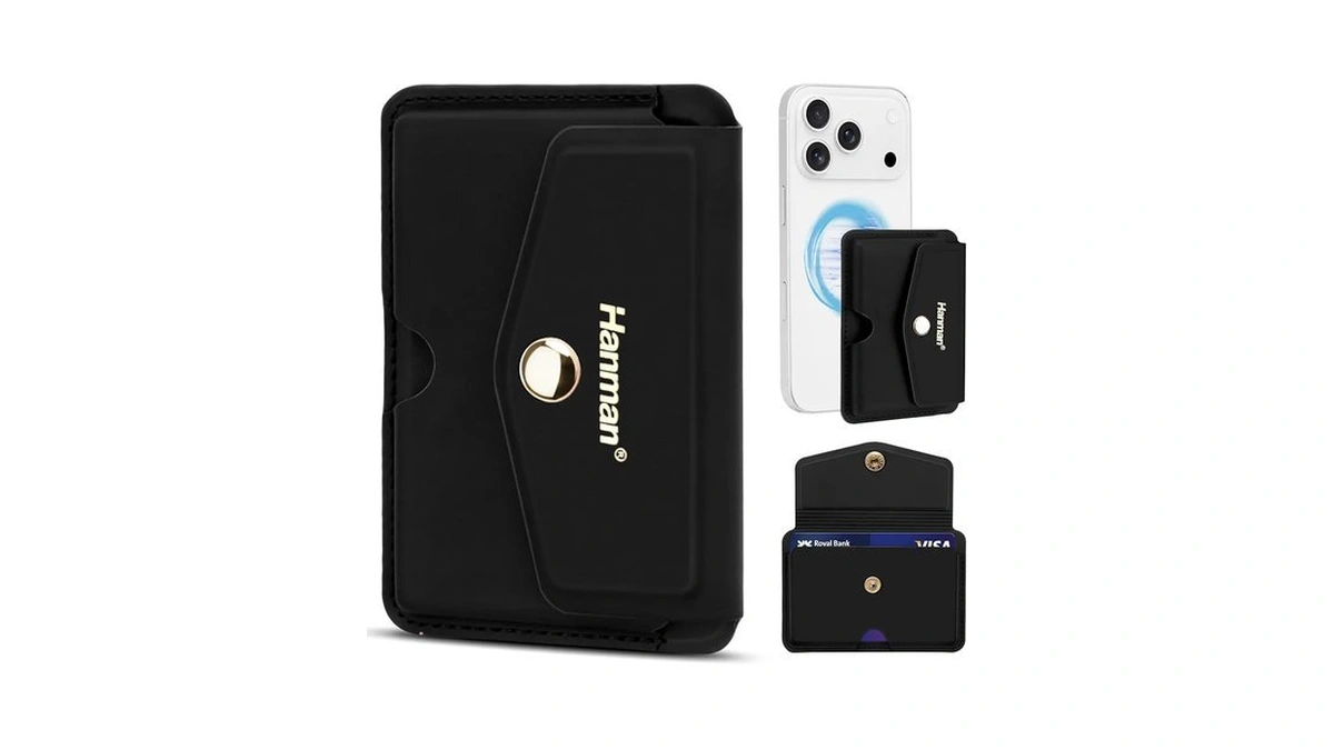 Hanman Magnetic Card Holder Compatible With Iphone 17/16/15/14/13/12 Series,magnetic Phone