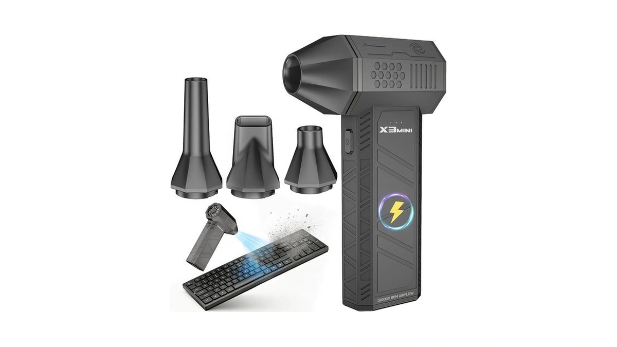 Konpayde Compressed Air Duster, 180000rpm Electric Turbo Fan