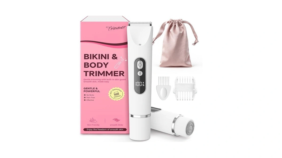 Coolhair Bikini Trimmer For Women, Smooth Electric Razor For Sensitive