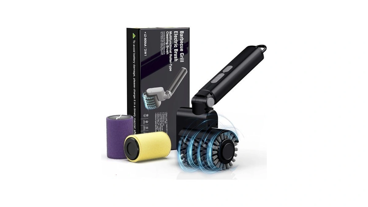 Aurviv Electric Grill Brush, Cordless Automatic Bbq Grill Cleaner