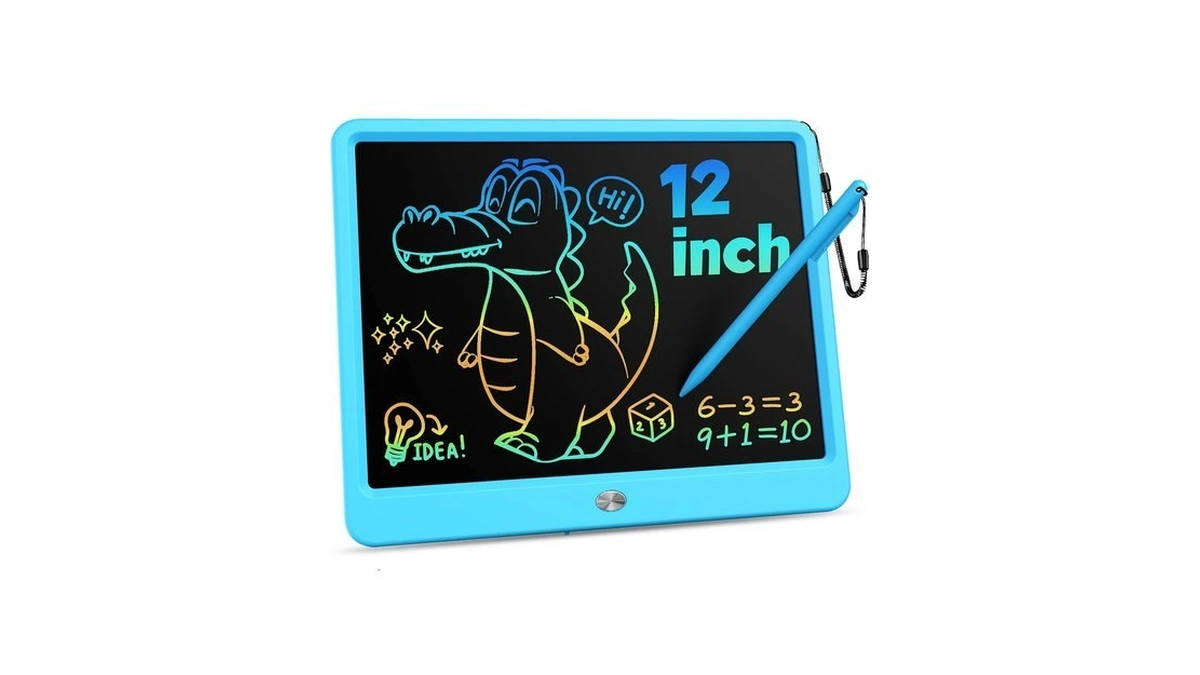 Kokodi 12 Inch Lcd Writing Tablet With Anti-lost Stylus, Erasable