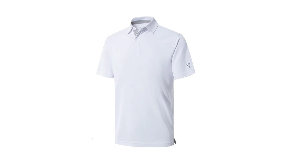 M Maelreg Mens Pique Polo Shirts Short Sleeve Performance Moisture