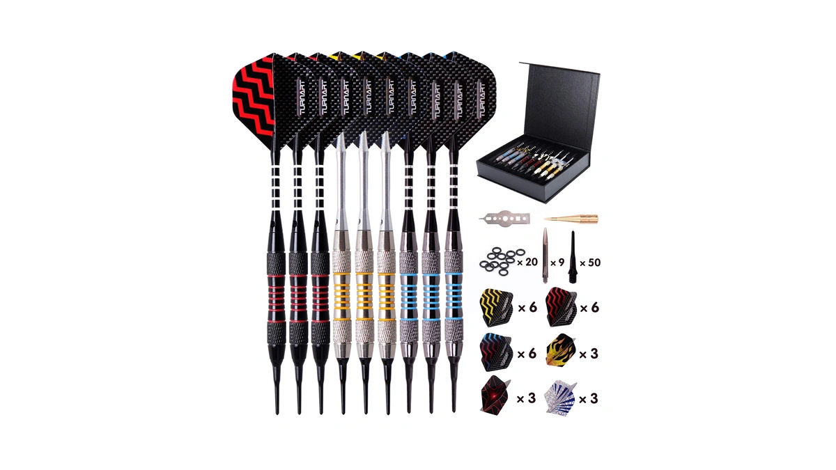 Turnart Darts Plastic Tip - Professional Soft Tip Darts Set