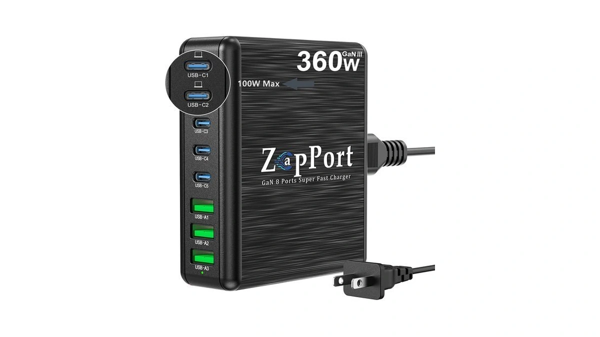 360w Usb C Charging Station - 8 Ports Fast Charger