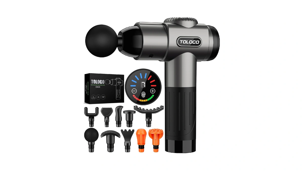 Toloco Massage Gun, Deep Tissue Back Massage For Athletes For