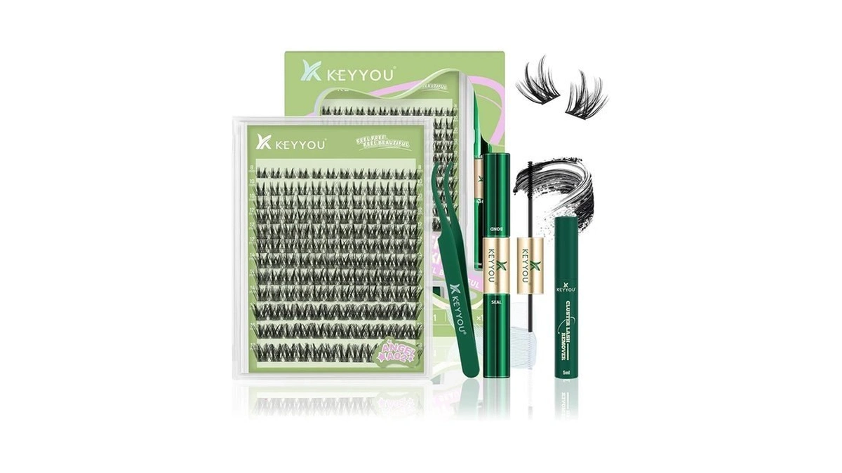 Keyyou Angel A02 Lash Clusters Kit With Bond,seal, Remover, And
