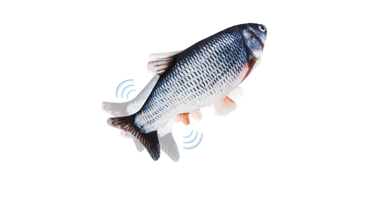 Tocirelo Cat Toys Flopping Fish With Catnip, Moving Interactive Cat