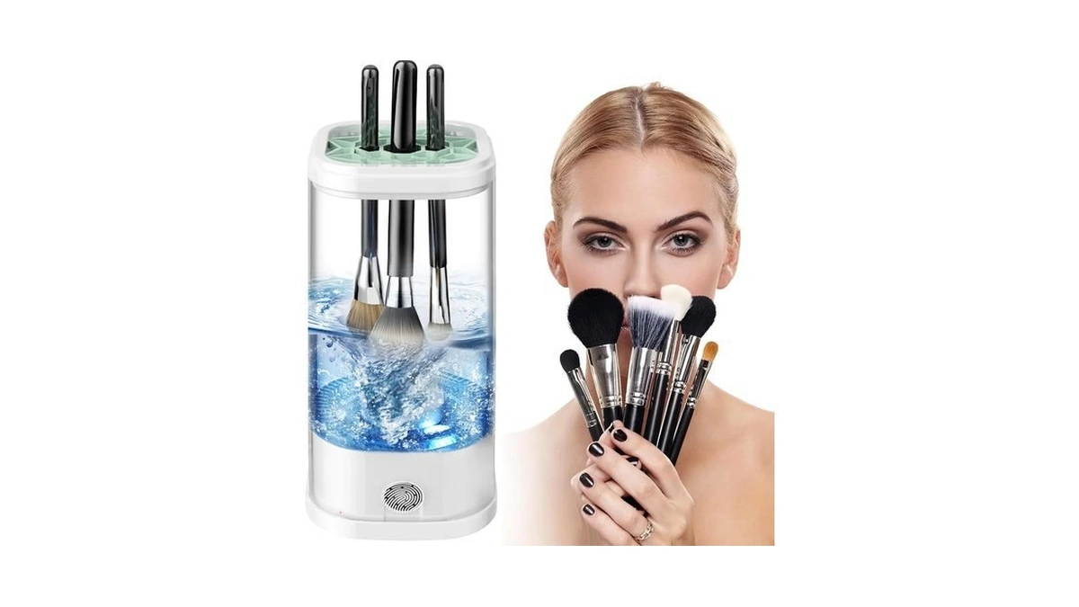Electric Makeup Brush Cleaner Machine, 7000 Rpm Deep Clean For