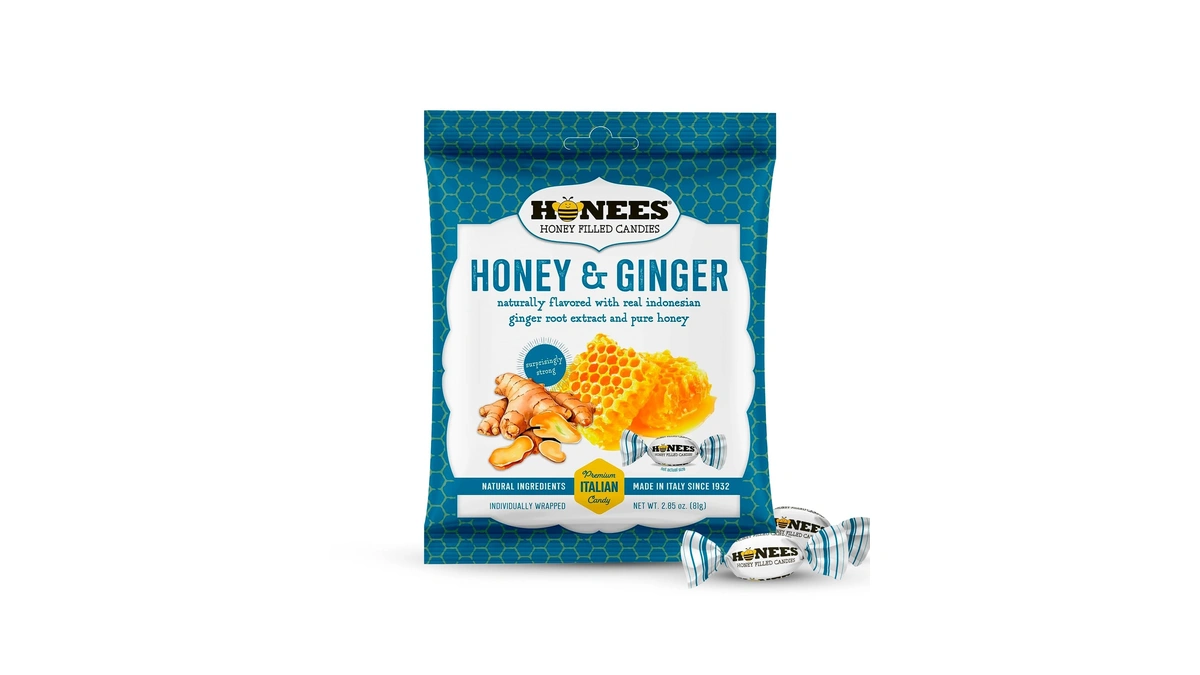 Amazon : Honees Honey & Ginger Hard Candy Individ