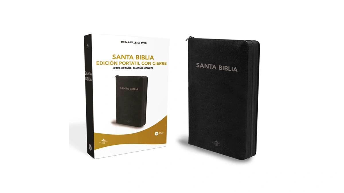Rvr60, Santa Biblia, Letra Grande, Edición Portátil, Leathersoft, Negro, Palabras