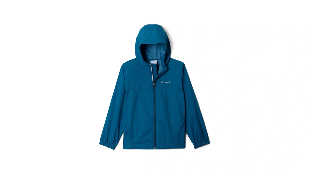 Columbia Youth Boys Glennaker Waterproof Rain Jacket, Phoenix Blue, Small