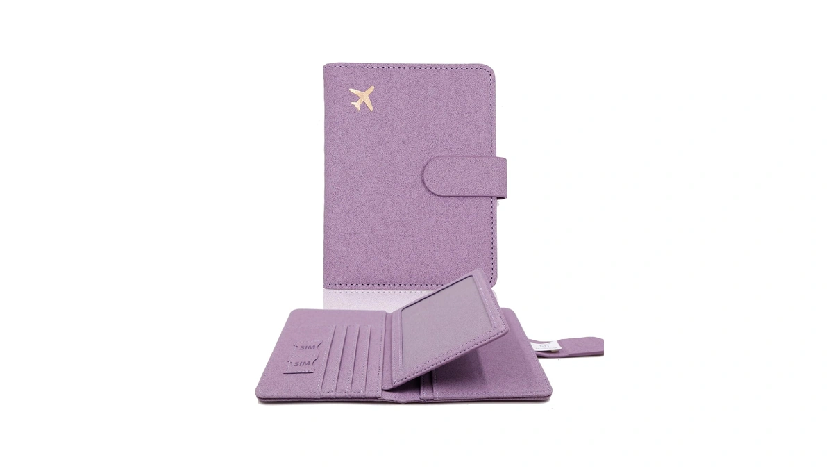 Melsbrinna Rfid Passport Holder For Travel Women/men, Cute Passport Wallet