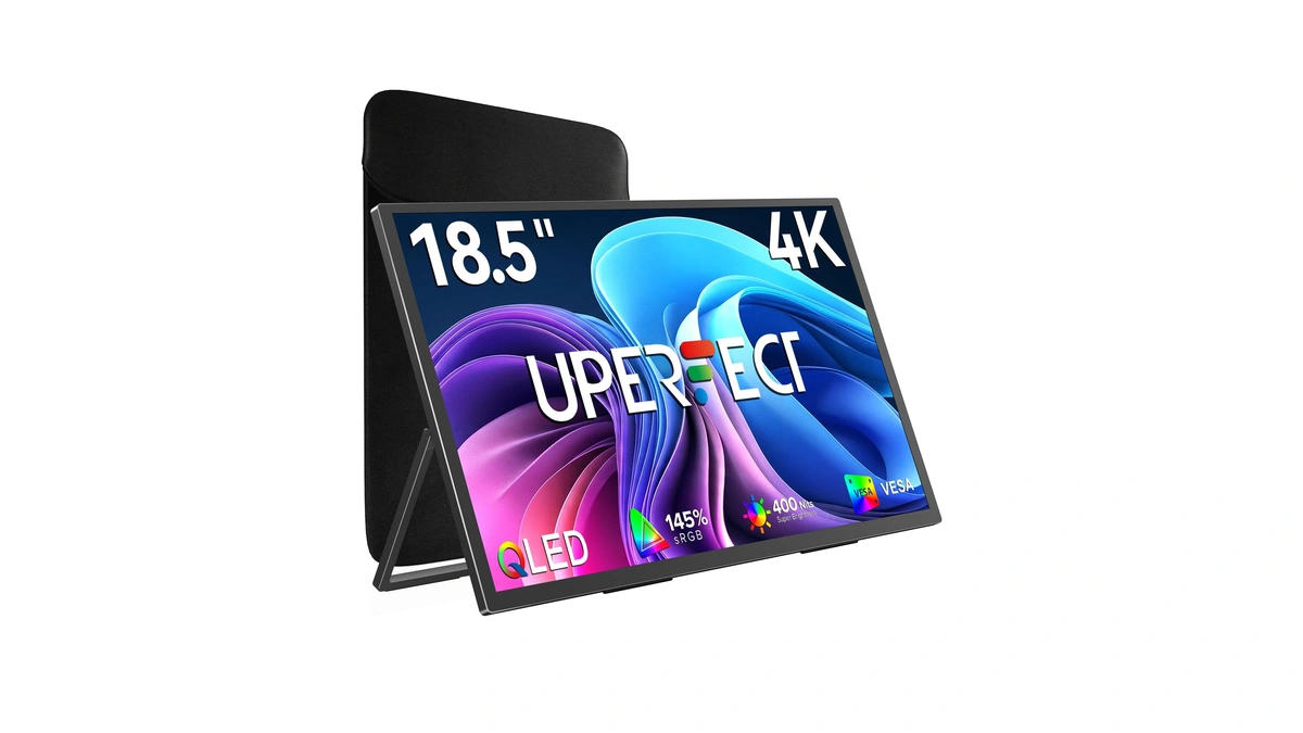 Uperfect Portable Monitor 4k 60hz 18.5", 145% Srgb Qled Laptop