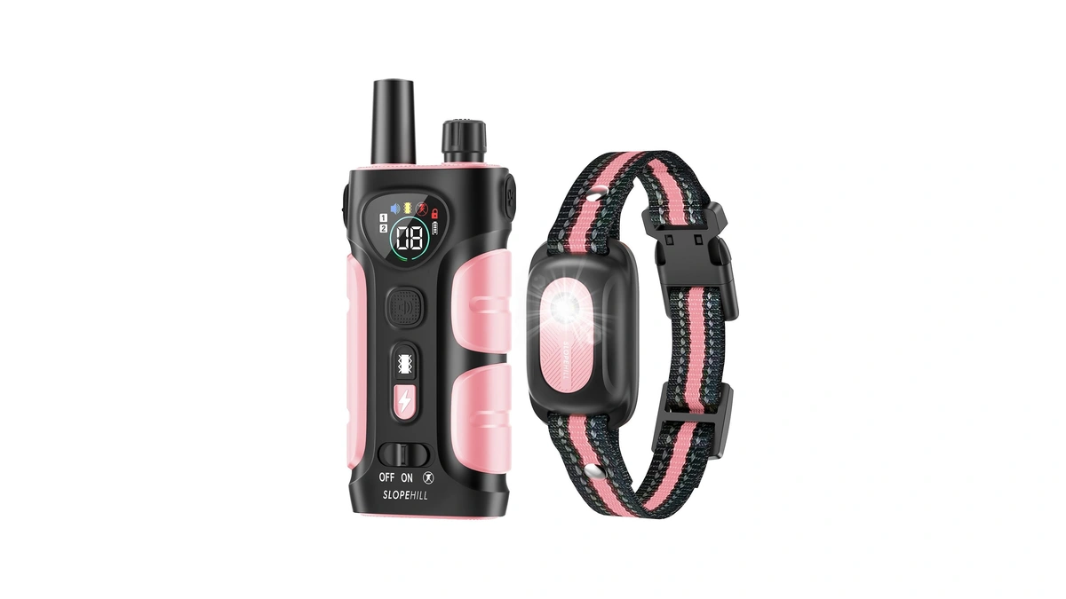 Slopehill Dog Shock Collar,4200ft Dog Training Collar With Remote,pink