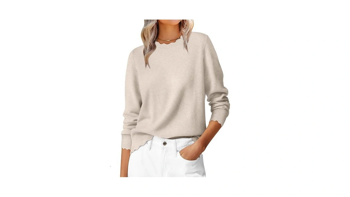 Anrabess Sweaters For Women Fall Loose Fit Lightweight,almond,xs