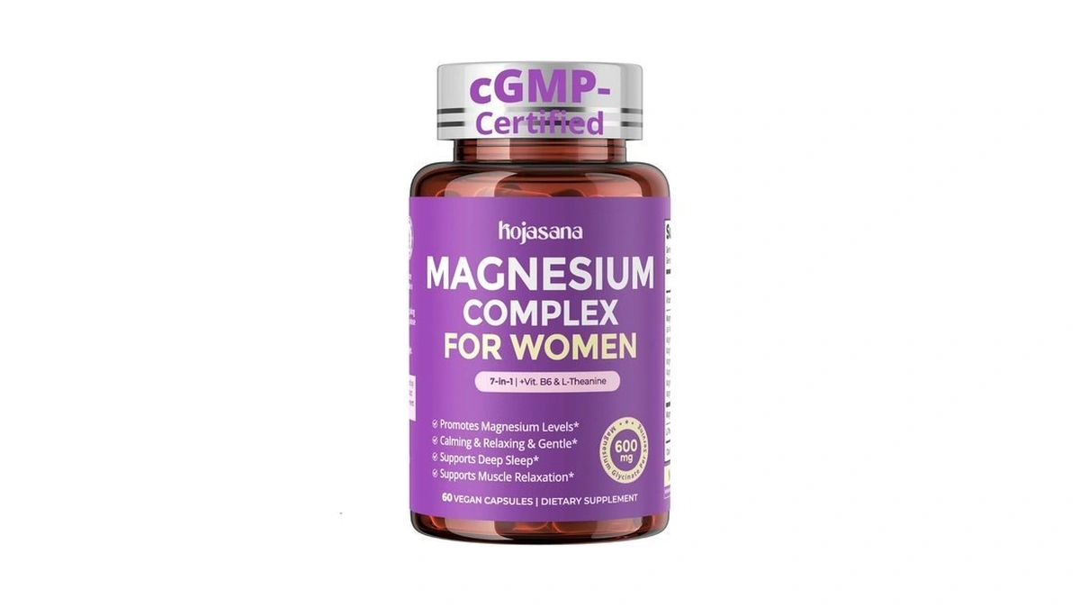 Hojasana 7-in-1 Magnesium Complex For Women For Sleep, 60 Vegan