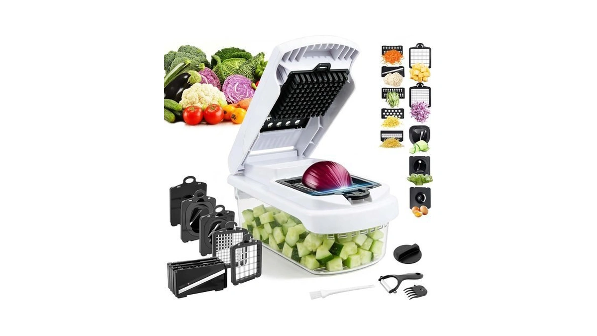 18-in-1 Vegetable Chopper Mandoline Slicer For Kitchen, Food Chopper With