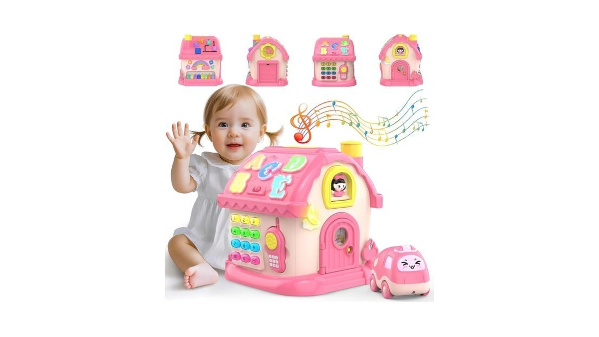 Toys For 1 Year Old Girl Gifts, 12-in-1 Bilingual Musical