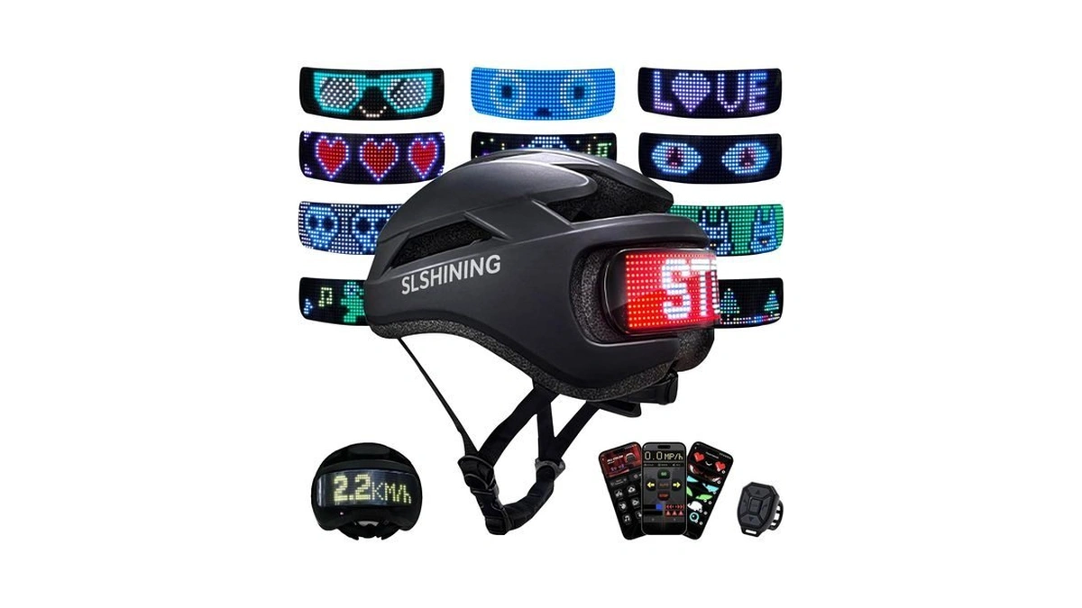 Aiglun Smart Bike Helmet | Speed Display And Back Led