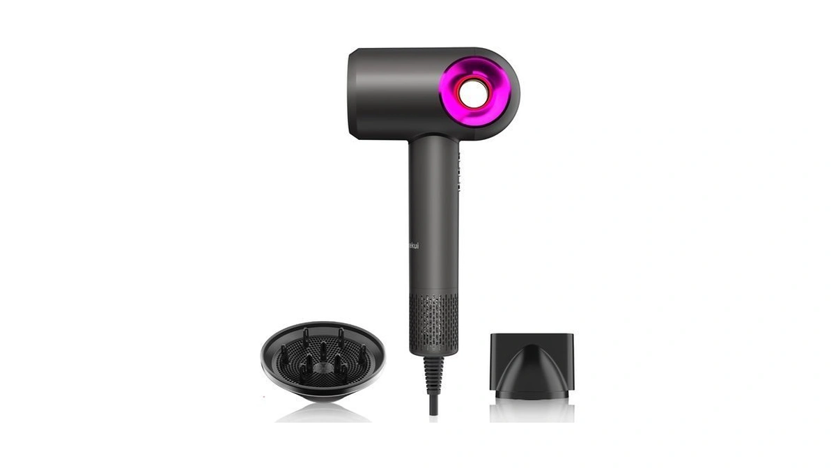 Hair Dryer, High-speed Ionic Low Noise Blow Dryer With Diffuser