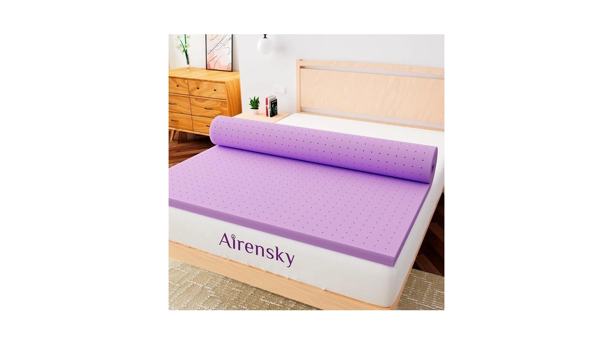 Airensky 3 Inch Cooling Gel Memory Foam Mattress Topper Twin