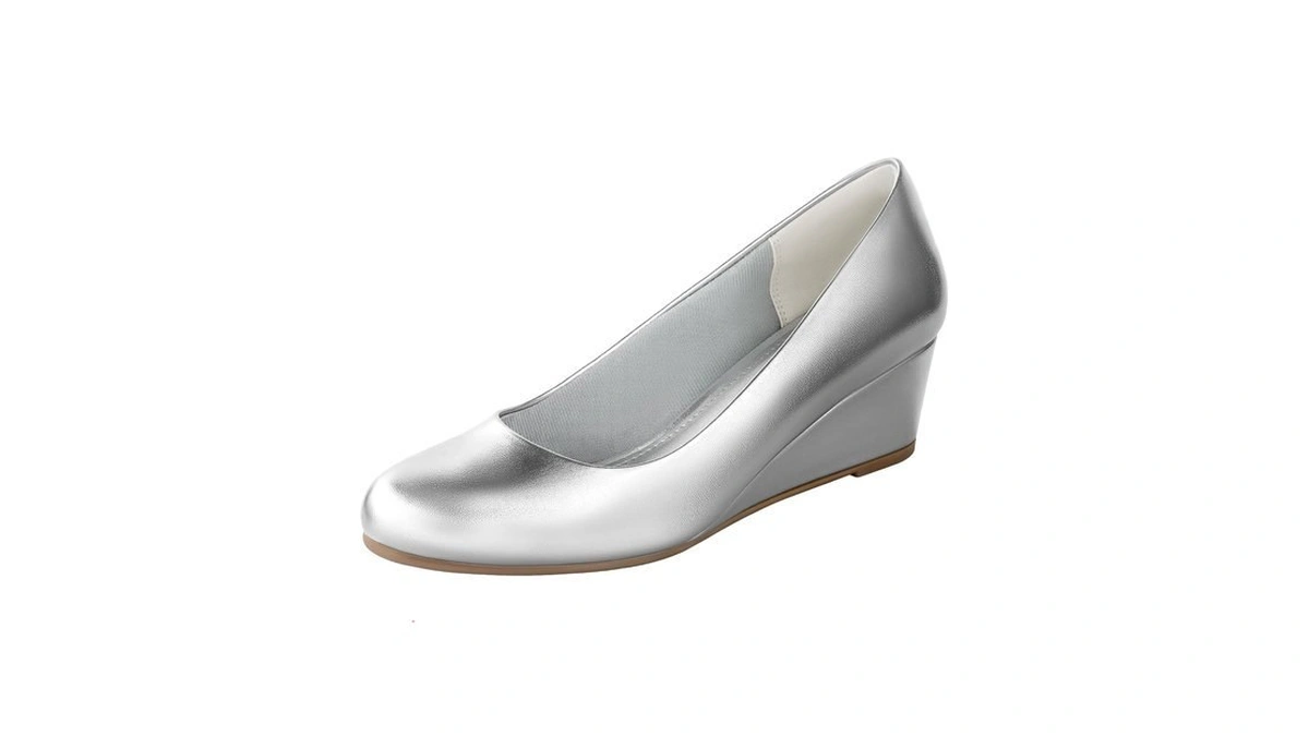 Ankis Women's Wedge Heels 2 Inch Closed Toe Dress Pumps