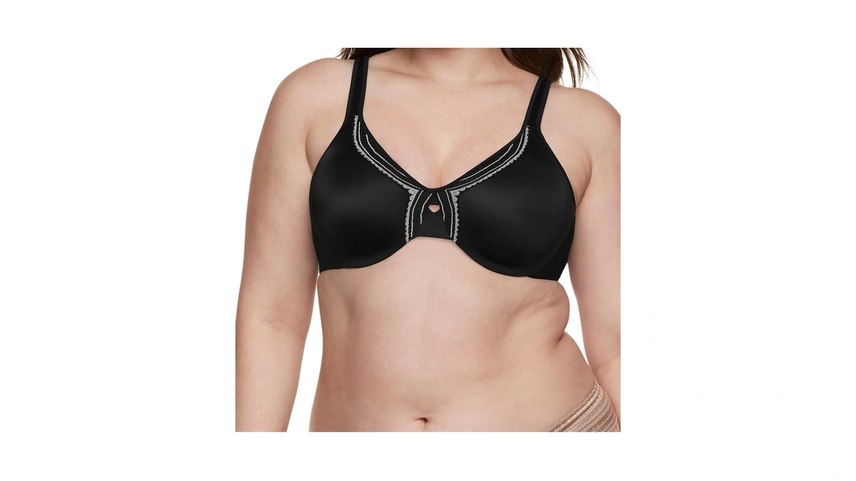 Olga Women's Butterfly Effect Full-figure Minimizer Bra Og35912, Black, 44d