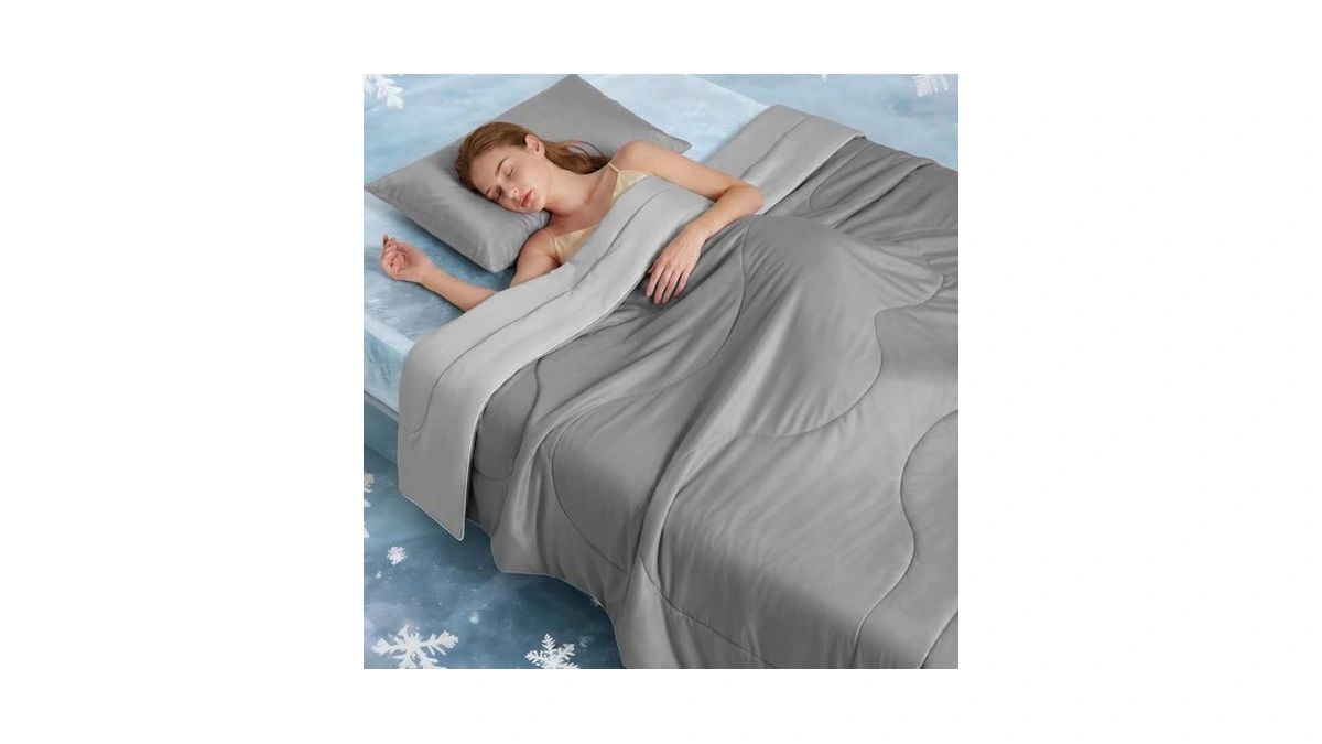 Yosdur Cooling Comforter Queen Cooling Blanket For Hot Sleepers 80"x90"