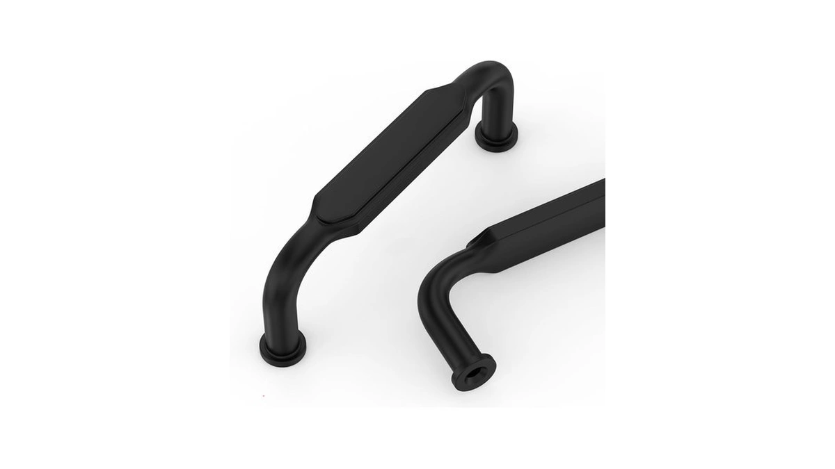 Kakapola 10 Pack 3 Inch(76mm) Matte Black Cabinet Pulls Zinc