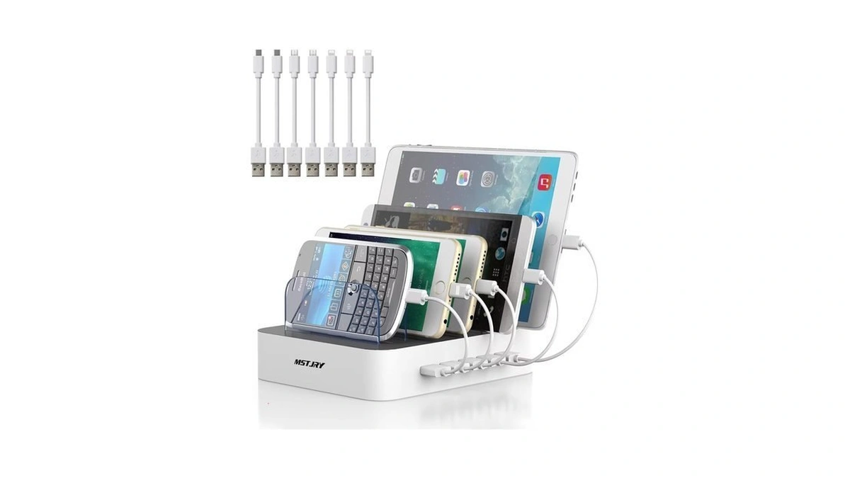 Mstjry Charging Station For Multiple Devices : 5 Port Multi
