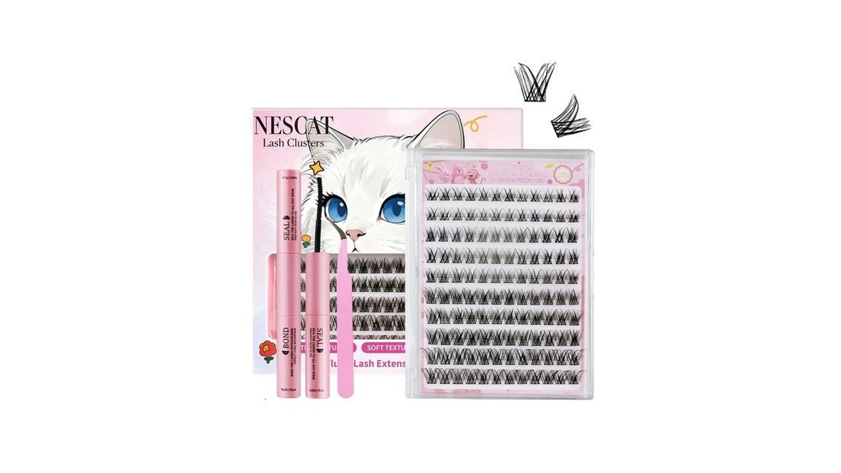 Lash Clusters Kit & Nescat Lash Clusters With Natural &