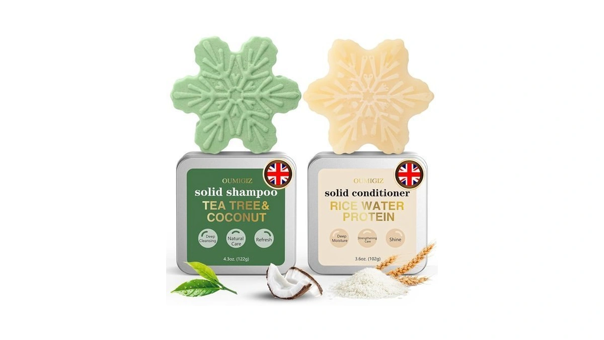 Oumigiz Tea Tree Clarifying Shampoo Bar & Rice Water Protein