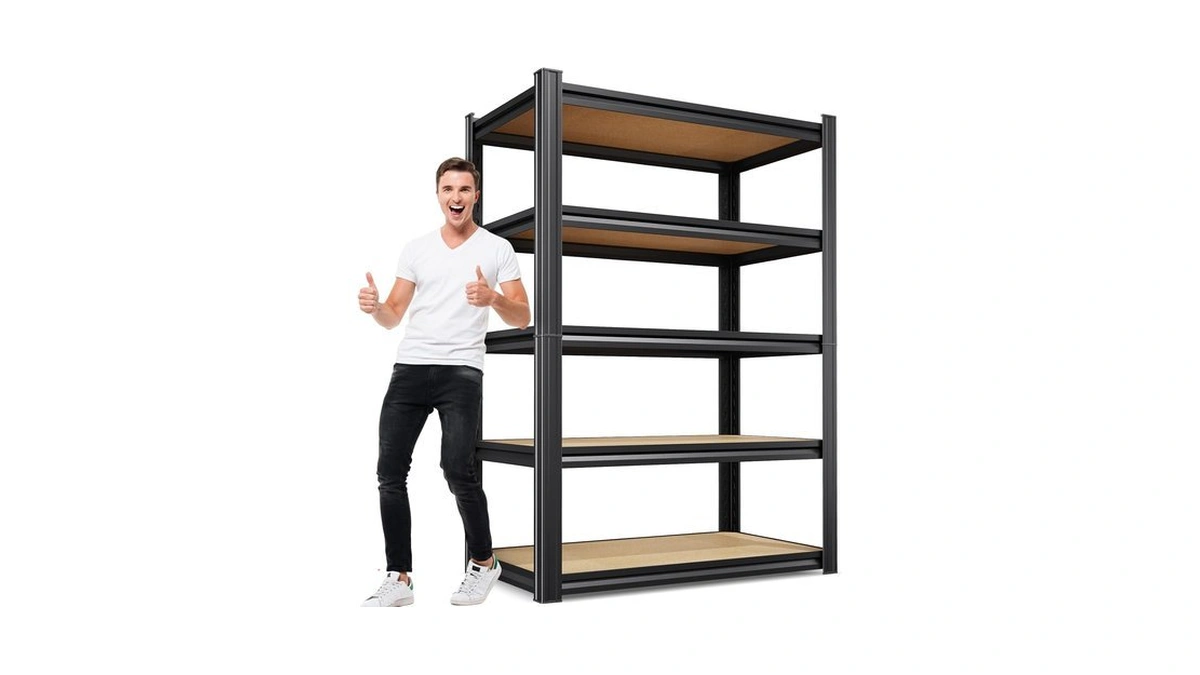 Jojuou Garage Shelving For Home & Workshop Organization, 5-tier Adjustable