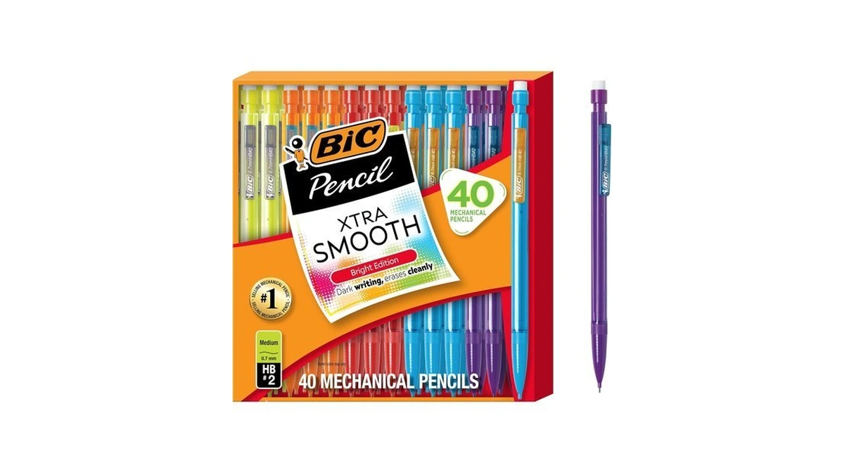 Bic Xtra Smooth Bright Edition Mechanical Pencils, 0.7 Mm Medium
