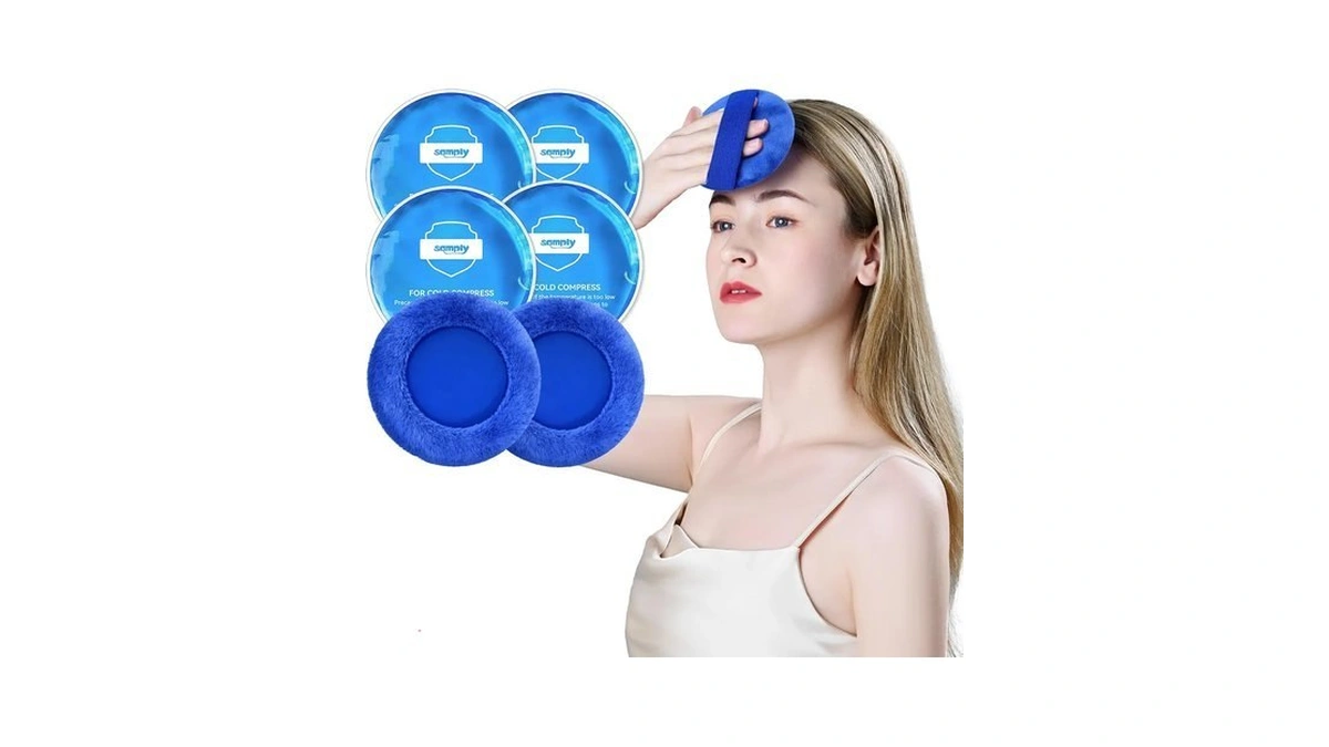 Samply Small Gel Ice Packs, 4 Mini Reusable Cold Packs