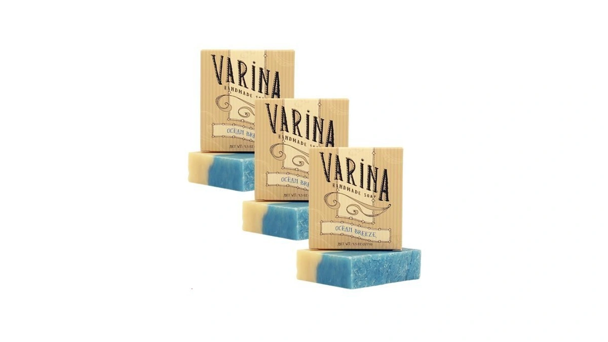 Varina Natural Ocean Breeze Bar Soap - Gentle Cleansing For
