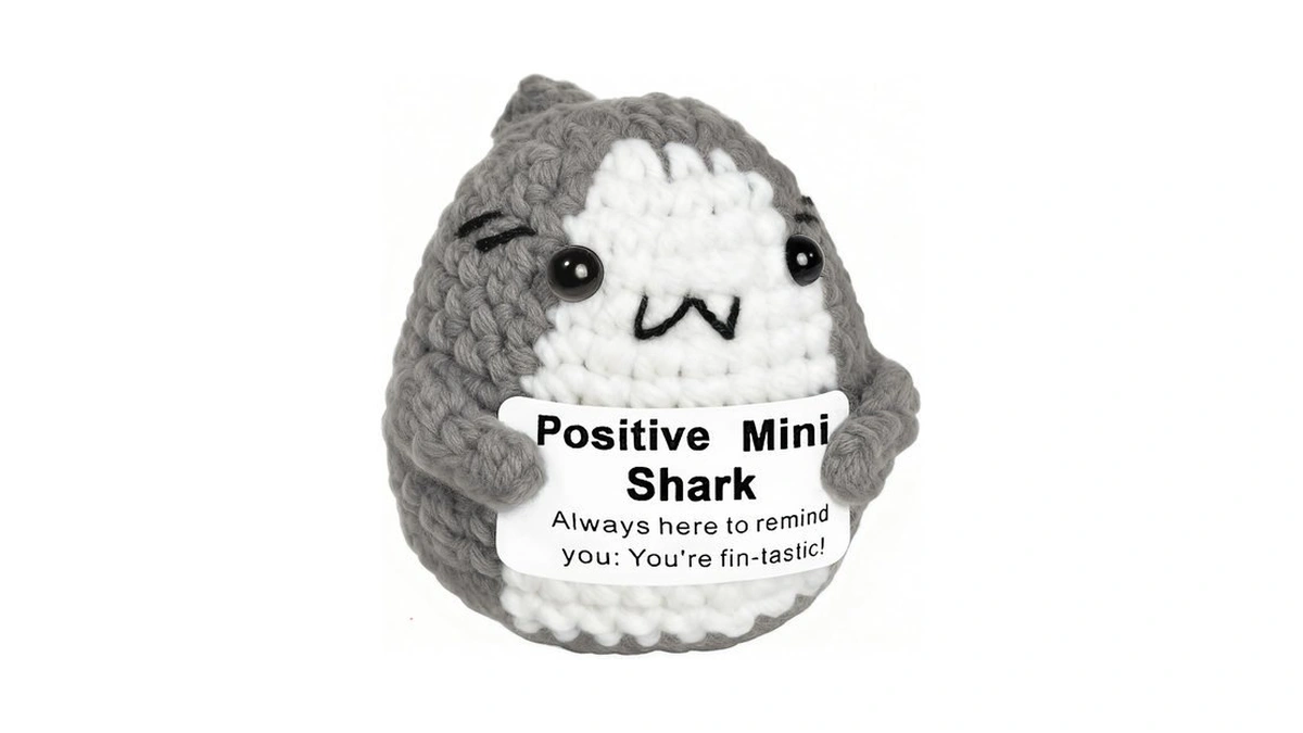 Positive Animals Shark Gifts, Crochet Birthday Gift For Shark Lovers