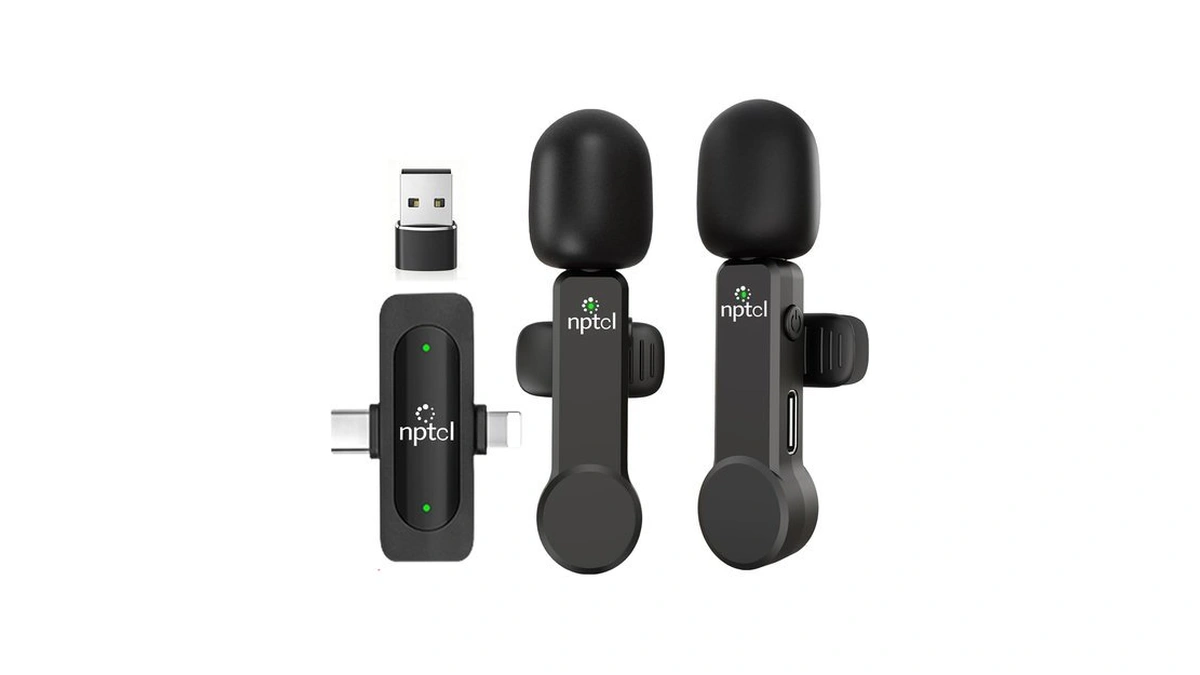 Nptcl Wireless Mini Microphone For Iphone Pc, Usb Type C