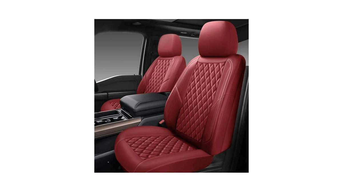 Geeyontek Premium Leather Car Seat Covers Fro...