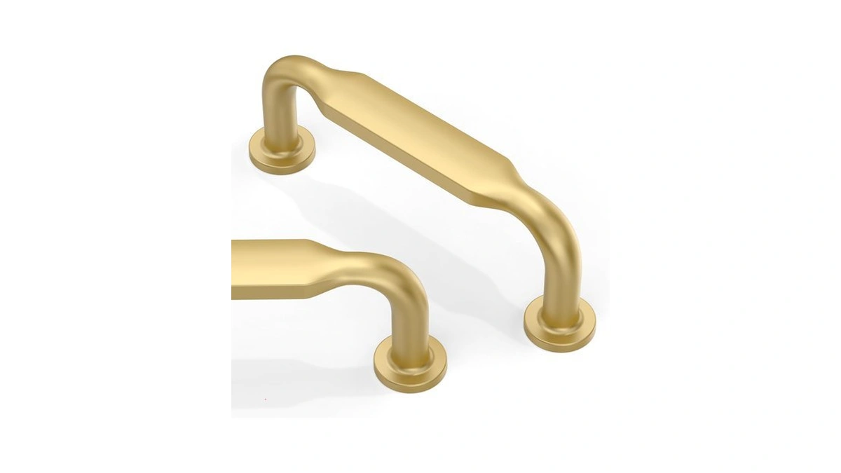 Pack Brushed Gold Cabinet Pulls Inch Kitchen ...