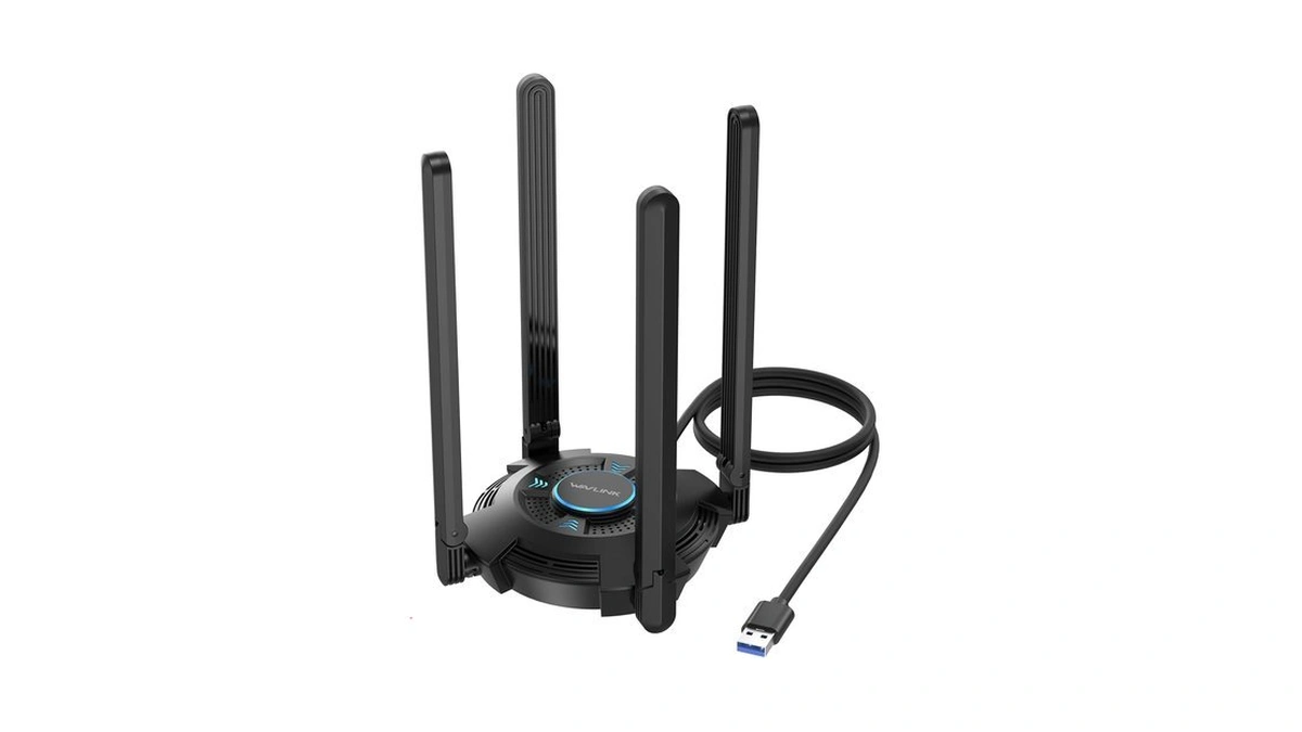 Wavlink Ax5400 Usb Wifi 6e Adapter For Pc, Tri-band Usb3.0