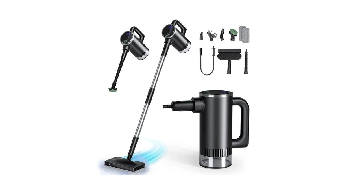 11-in-1 Steam Mop, Detachable Handheld Steam Cleaner With 3-level Steam