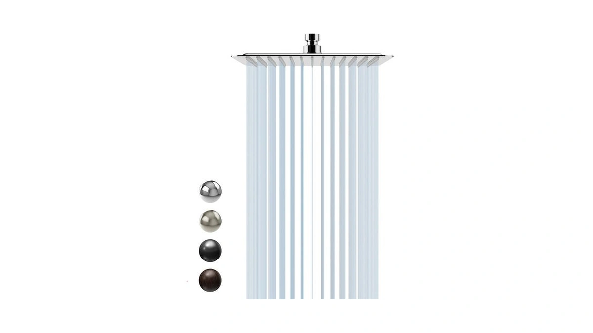 Sr Sun Rise Luxury 10 Inch Large Square Stainless Steel