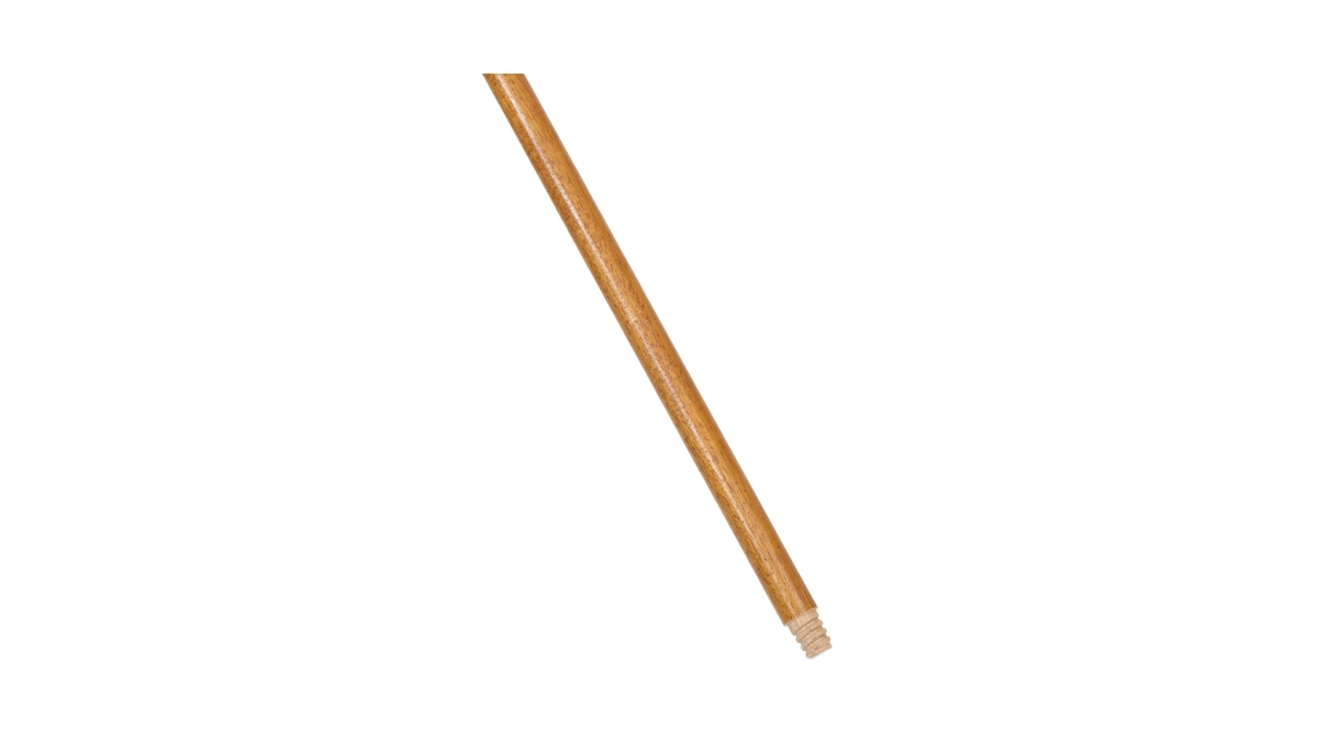 Rubbermaid Commercial Products Broom Handle With Threaded Tip, 60-inch Lacquered