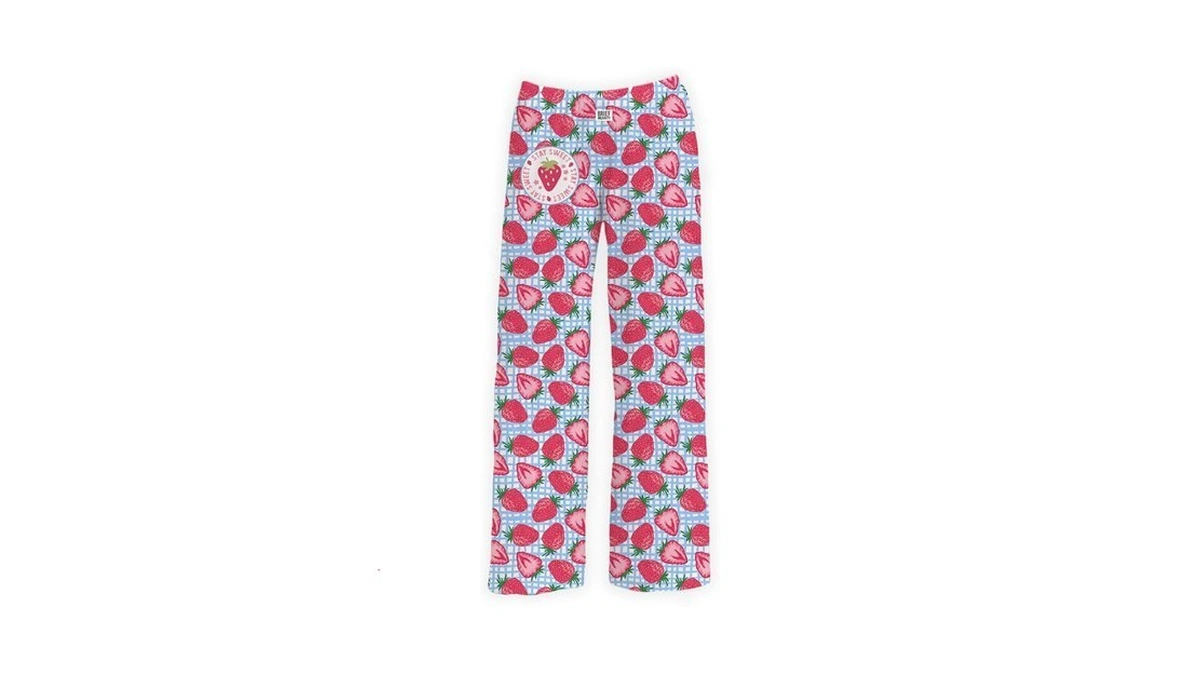 Brief Insanity Lounge Pajama Pants For Men & Women, Strawberry,