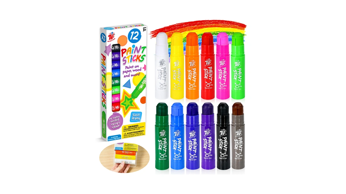 Tbc The Best Crafts Paint Sticks For Kids Ages 2-8,