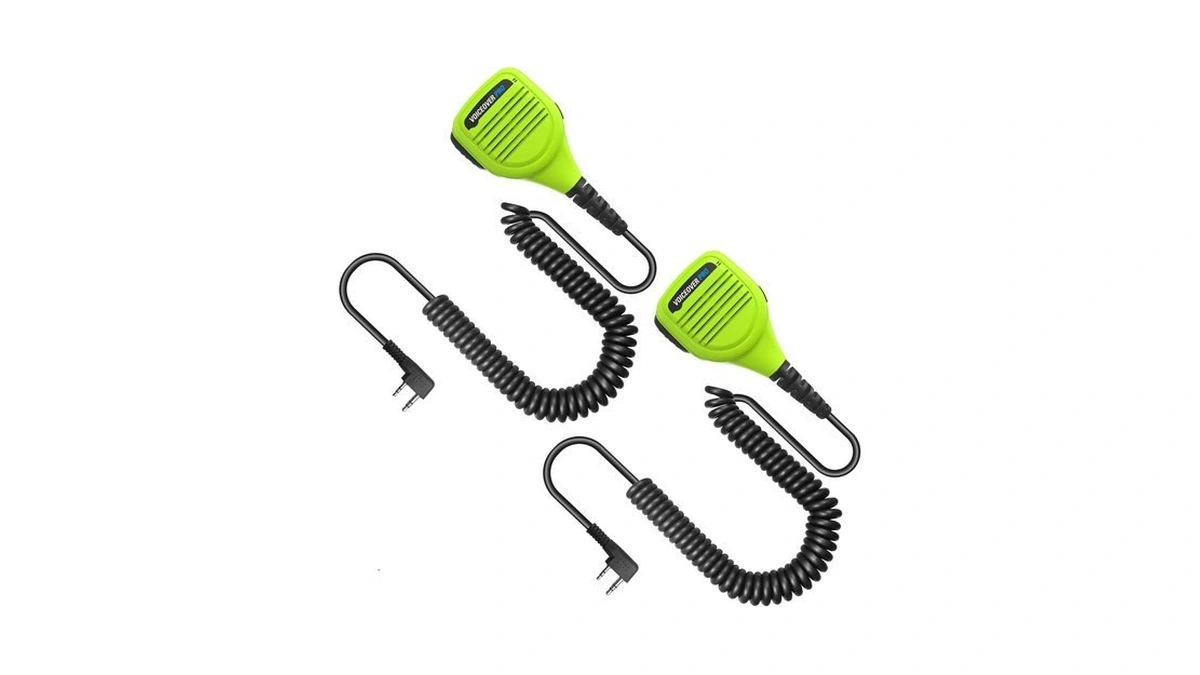 2-pin Type K Walkie Talkie Speaker Mic With Ptt, Remote